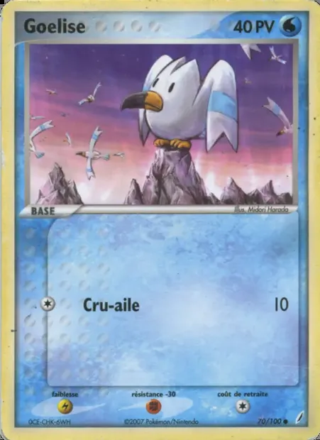 Goélise, carte Pokémon CG 70 — extension EX Gardiens de Cristal