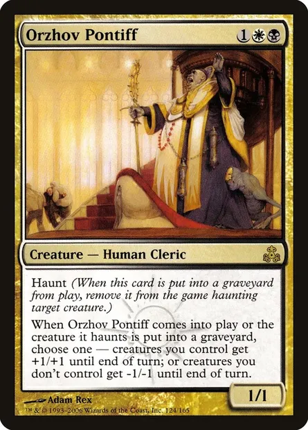 Orzhov Pontiff, Magic card GPT 124 — Guildpact set
