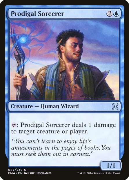 Sorcier sybarite, carte Magic EMA 67 — extension Eternal Masters