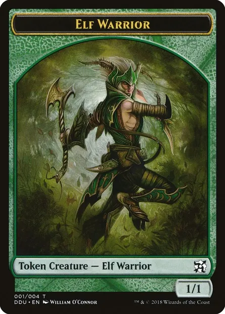 Elf Warrior, carte Magic TDDU 1 — extension Duel Decks: Elves vs. Inventors Tokens