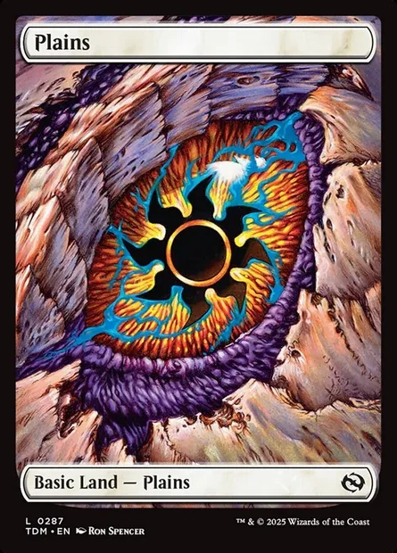 Plains, Magic card TDM 287 — Tarkir: Dragonstorm set