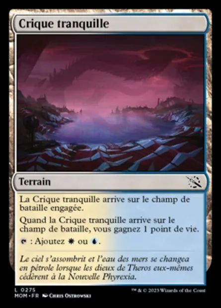 Crique tranquille, carte Magic MOM 275 — extension L'invasion des machines