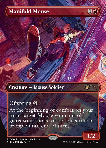 Souris polyvalente, carte Magic SLP 47 — extension Secret Lair Promo