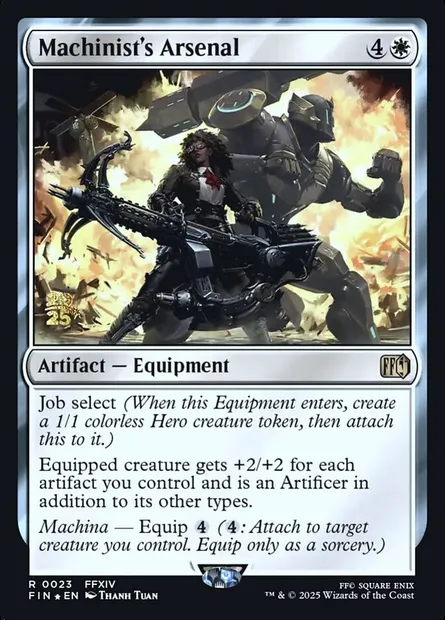 Arsenal de machiniste, carte Magic PFIN 23s — extension Final Fantasy Promos