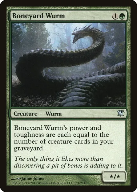 Boneyard Wurm, Magic card ISD 171 — Innistrad set