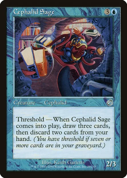 Cephalid Sage, Magic card TOR 29 — Torment set