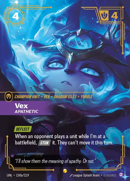 Vex, Riftbound card UNL 150a — Unleashed set