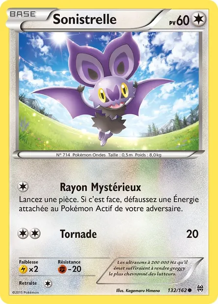 Sonistrelle, carte Pokémon BKT 132 — extension Impulsion Turbo