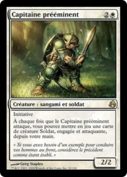 Capitaine prééminent, carte Magic MOR 20 — extension Leveciel