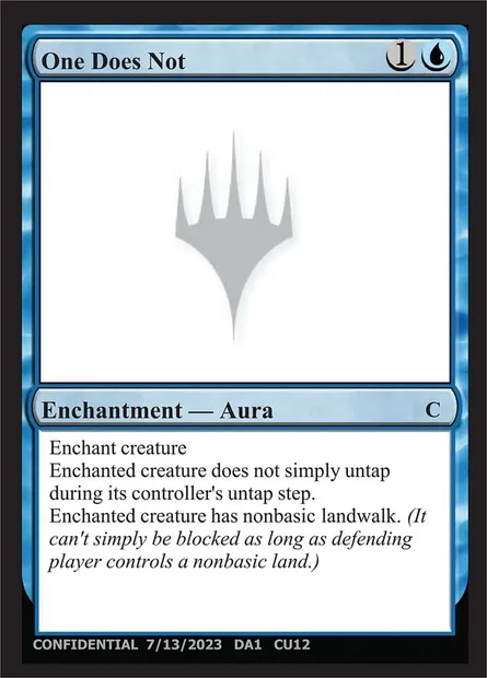 One Does Not, Magic card UNK CU12a — Unknown Event set