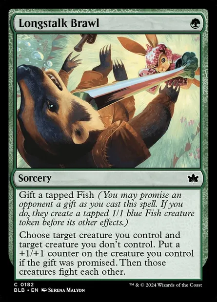 Longstalk Brawl, Magic card BLB 182 — Bloomburrow set