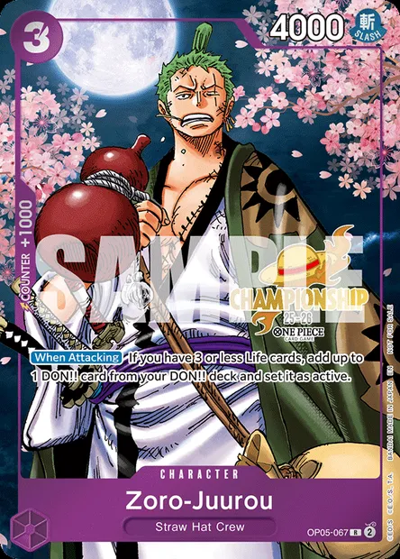 Zoro-Juurou, One Piece card OP05-067 — AWAKENING OF THE NEW ERA set