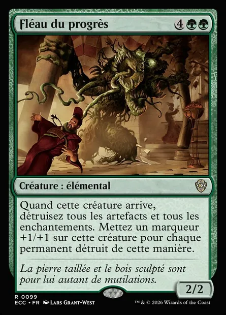 Fléau du progrès, carte Magic ECC 99 — extension Lorwyn Eclipsed Commander