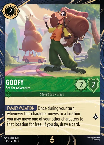 Goofy - Set for Adventure, Disney Lorcana card P3-039 — P3 set