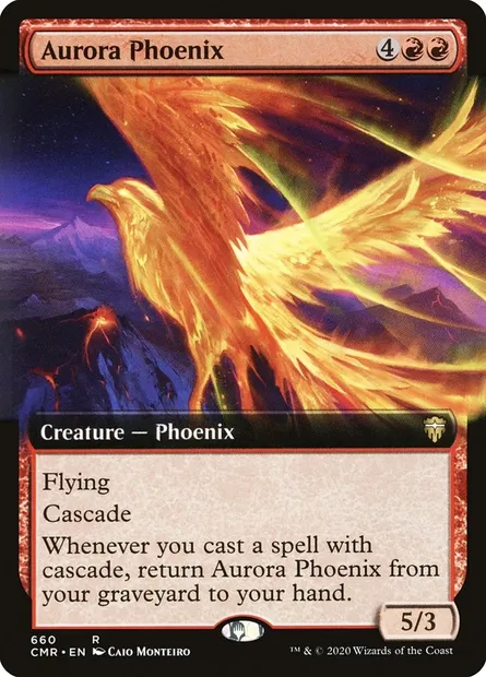 Aurora Phoenix, Magic card CMR 660 — Commander Legends set