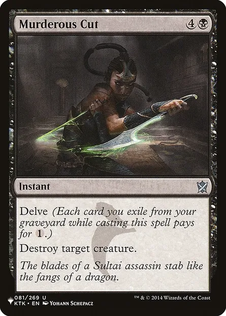 Murderous Cut, Magic card PLST KTK-81 — The List set