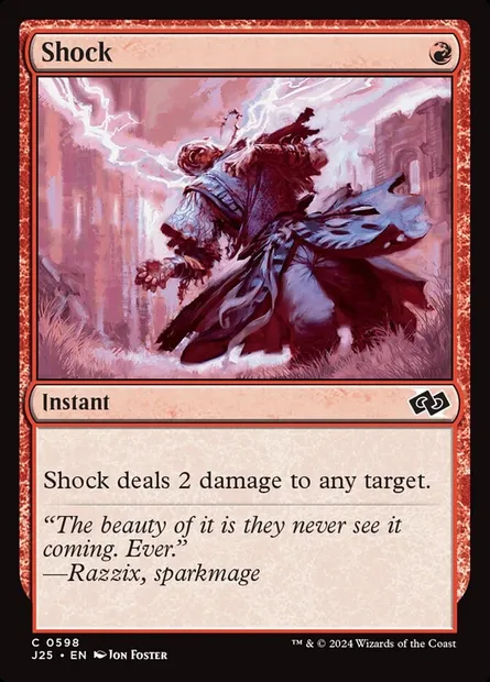 Shock, Magic card J25 598 — Foundations Jumpstart set