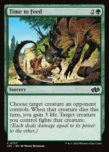 Time to Feed, Magic card J25 727 — Foundations Jumpstart set