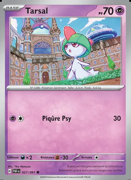 Tarsal, carte Pokémon PAF 027 — extension Destinées de Paldea