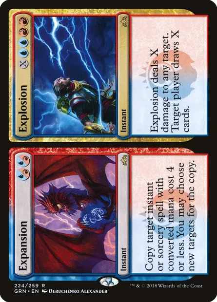 Expansion // Explosion, Magic card GRN 224 — Guilds of Ravnica set