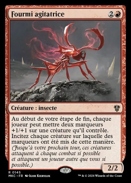 Fourmi agitatrice, carte Magic MKC 145 — extension Murders at Karlov Manor Commander