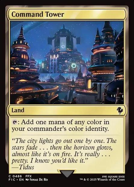 Command Tower, Magic card FIC 486 — Final Fantasy Commander set