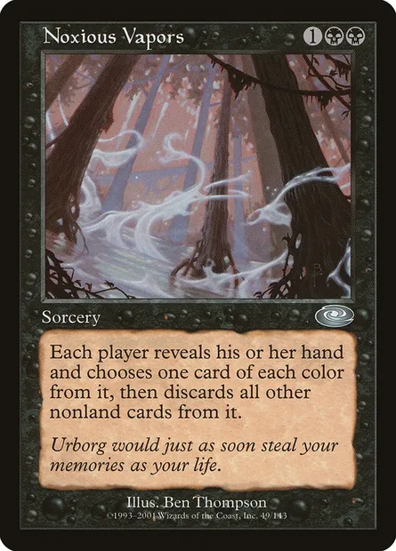 Vapeurs délétères, carte Magic PLS 49 — extension Planeshift