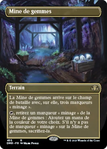 Mine de gemmes, carte Magic DMR 455 — extension Dominaria Remastered