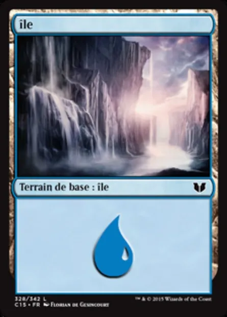 île, carte Magic C15 328 — extension Commander 2015