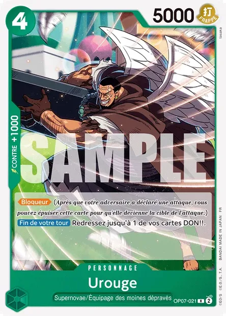 Urouge, carte One Piece OP07-021 — extension 500 YEARS IN THE FUTURE