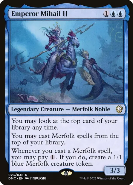 Emperor Mihail II, Magic card DMC 23 — Dominaria United Commander set