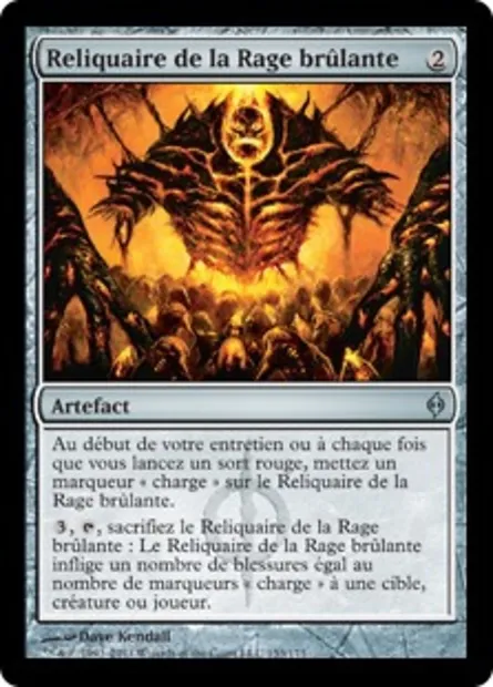 Reliquaire de la Rage brûlante, carte Magic NPH 153 — extension La Nouvelle Phyrexia