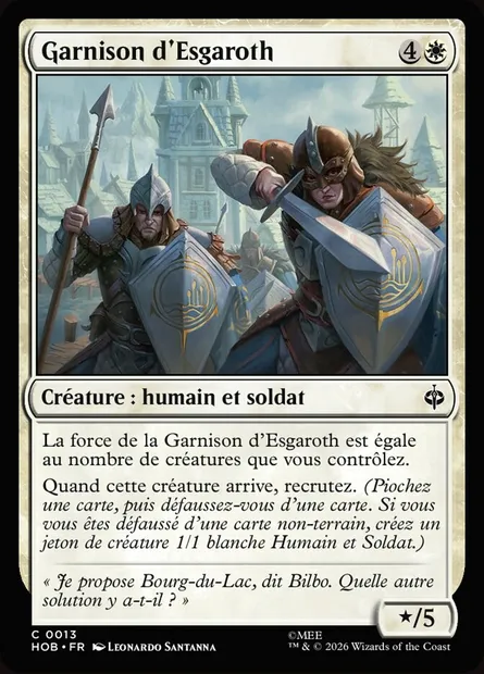 Garnison d'Esgaroth, carte Magic HOB 13 — extension The Hobbit