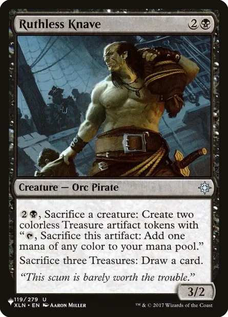 Ruthless Knave, Magic card PLST XLN-119 — The List set