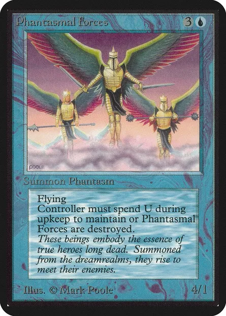Phantasmal Forces, Magic card LEA 67 — Limited Edition Alpha set