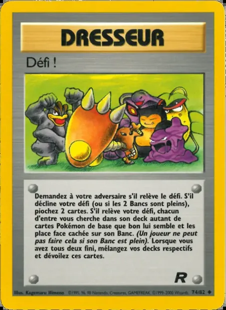Défi !, carte Pokémon TR 74 — extension Team Rocket