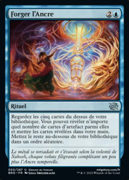 Forger l'Ancre, carte Magic BRO 50 — extension La Guerre Fratricide