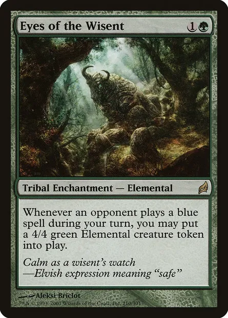 Eyes of the Wisent, Magic card LRW 210 — Lorwyn set