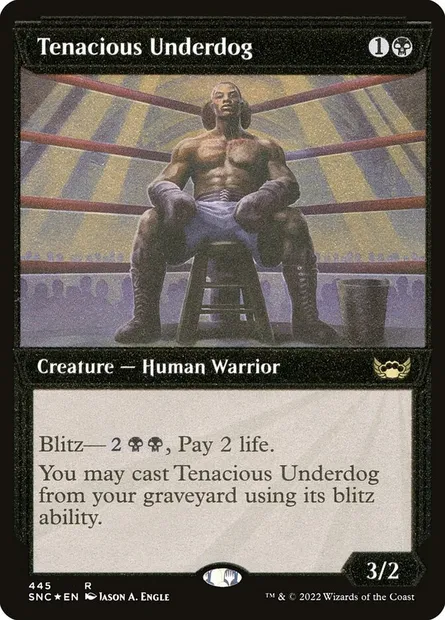 Tenacious Underdog, Magic card SNC 445 — Streets of New Capenna set