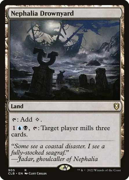 Nephalia Drownyard, Magic card CLB 905 — Commander Legends: Battle for Baldur's Gate set