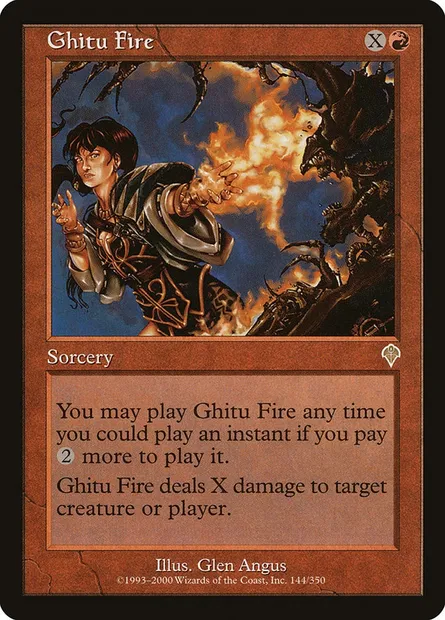 Ghitu Fire, Magic card INV 144 — Invasion set