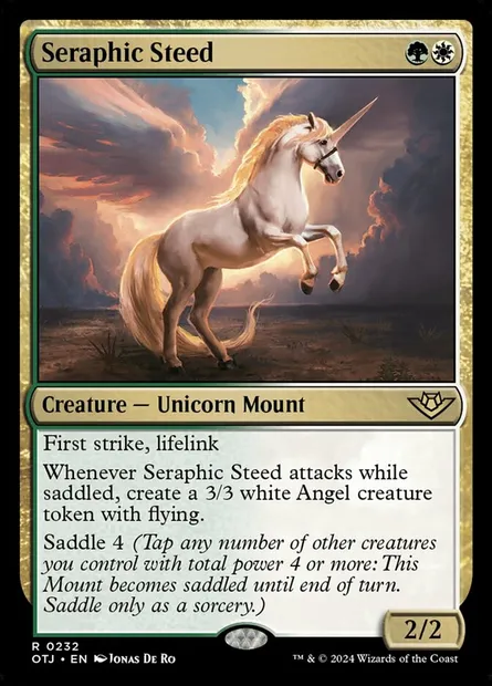 Seraphic Steed, Magic card OTJ 232 — Outlaws of Thunder Junction set