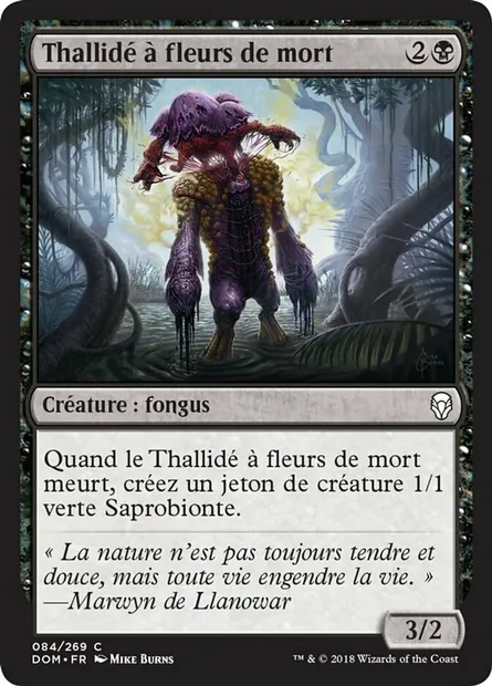 Thallidé à fleurs de mort, carte Magic DOM 84 — extension Dominaria