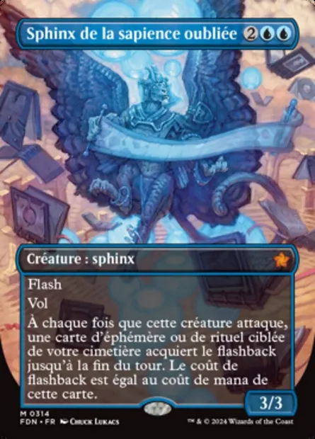 Sphinx de la sapience oubliée, carte Magic FDN 314 — extension Foundations