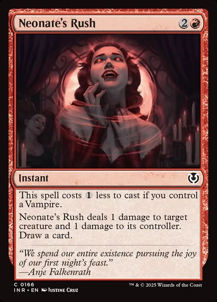 Neonate's Rush, Magic card INR 166 — Innistrad Remastered set