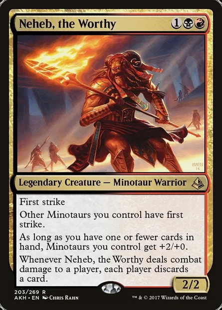 Neheb, the Worthy, Magic card AKH 203 — Amonkhet set