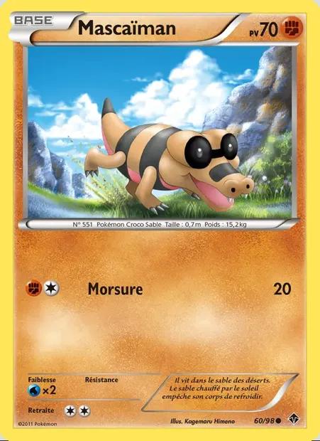 Mascaïman, carte Pokémon EPO 60 — extension Pouvoirs Émergents