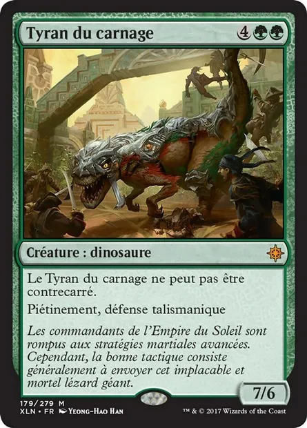Tyran du carnage, carte Magic XLN 179 — extension Ixalan