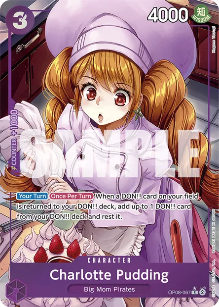 Charlotte Pudding, carte One Piece OP08-067 — extension TWO LEGENDS