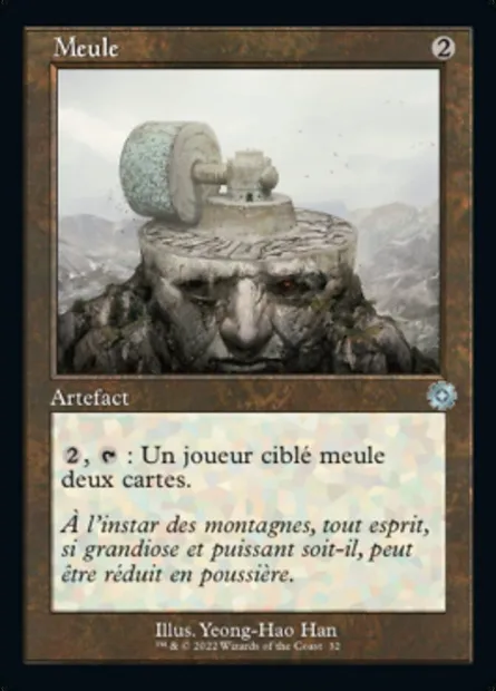 Meule, carte Magic BRR 32 — extension The Brothers' War Retro Artifacts